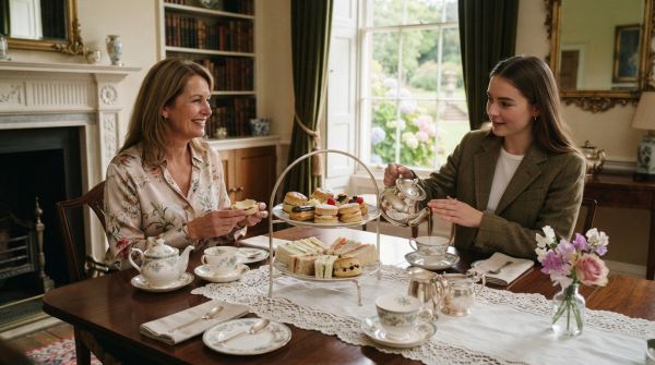How can you recreate a traditional British afternoon tea experience?